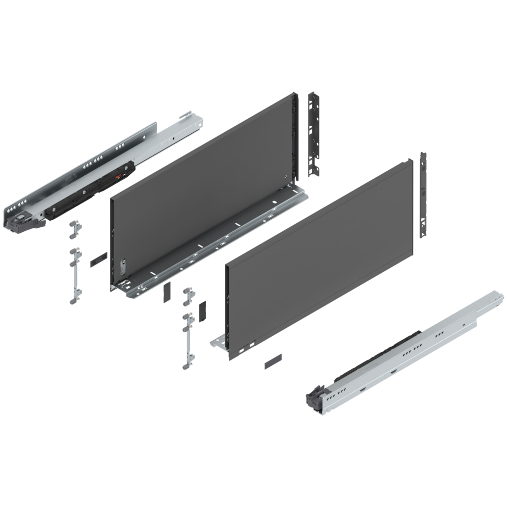 LEGRABOX pure complete set drawer height F (257.0 mm)