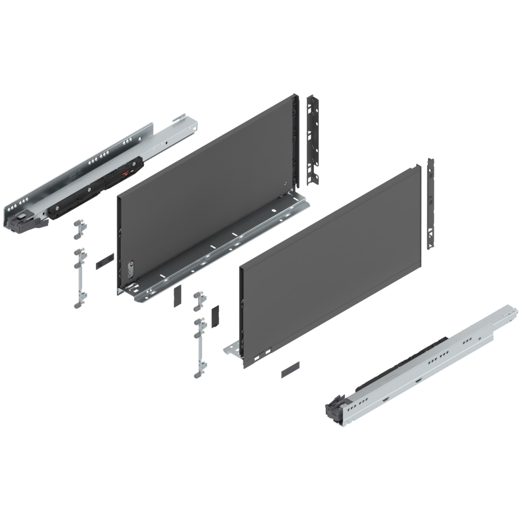 LEGRABOX pure complete set drawer height F (257.0 mm)