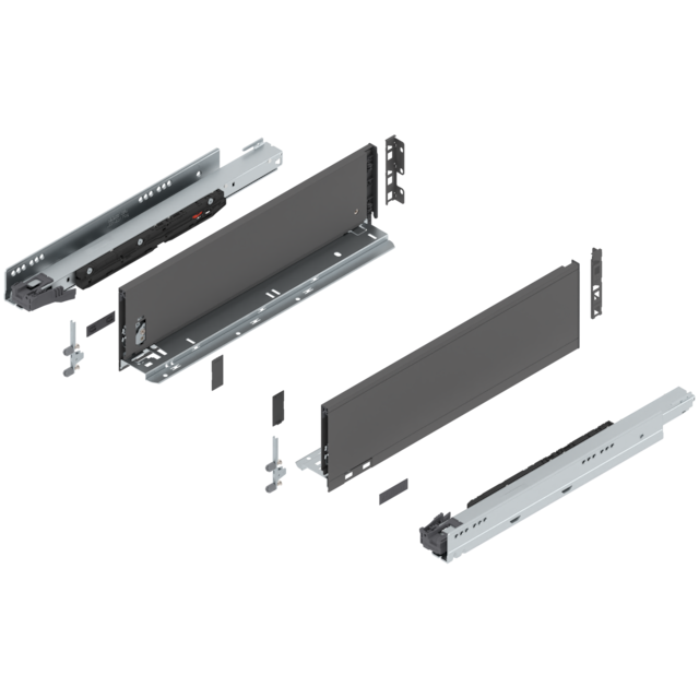 LEGRABOX pure complete set drawer height K (142.0 mm)
