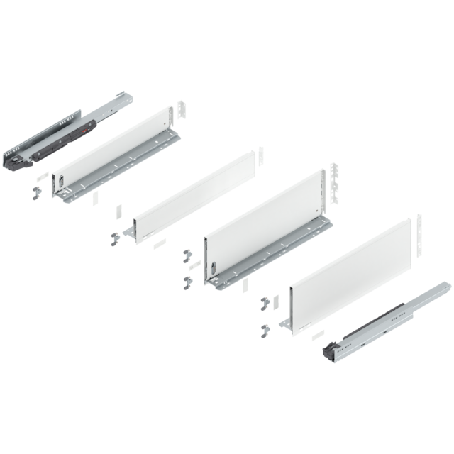 LEGRABOX pure SPACE TWIN complete set NL = 500 mm