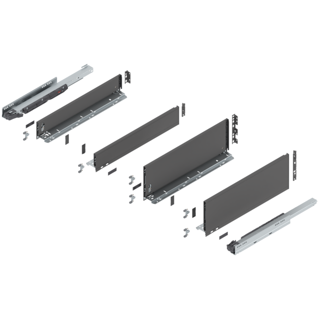 LEGRABOX pure SPACE TWIN complete set NL = 500 mm