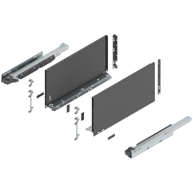 LEGRABOX pure complete set drawer height F (257.0 mm)