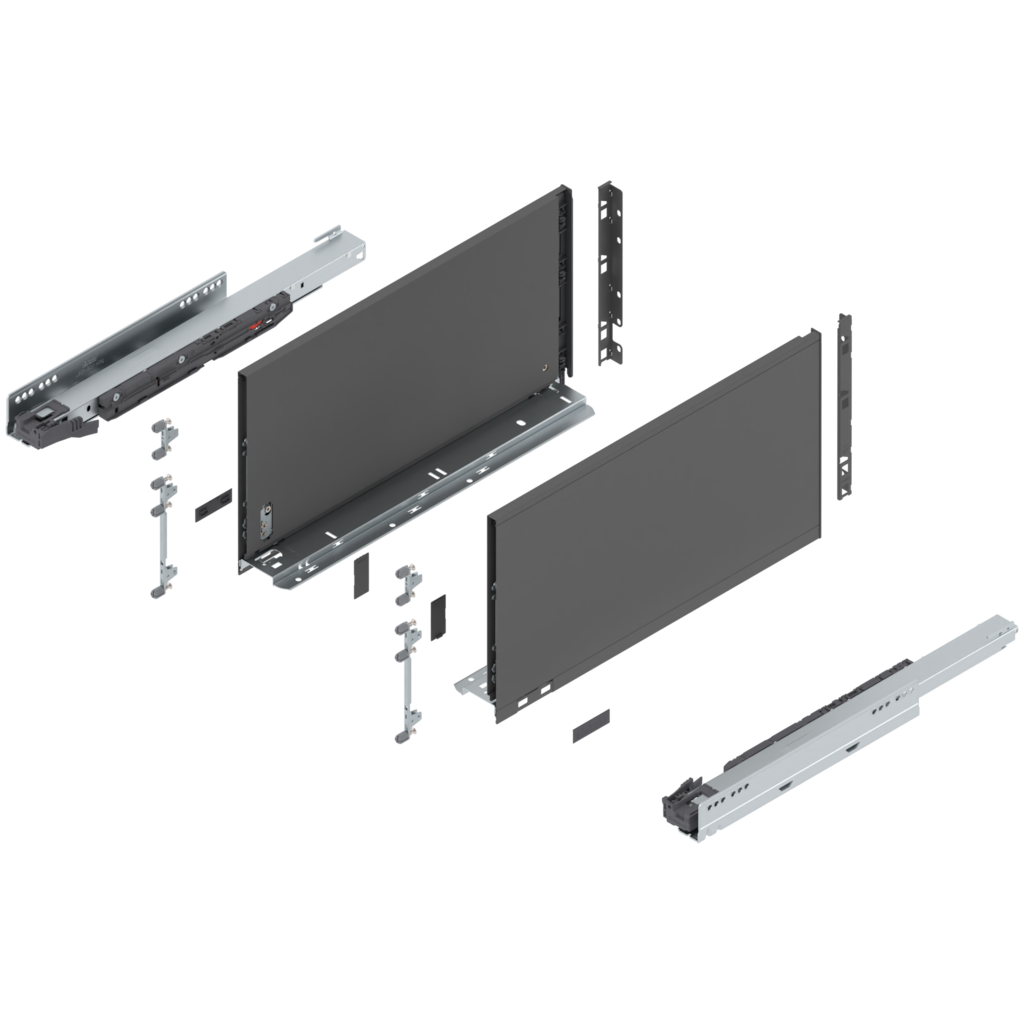 LEGRABOX pure complete set drawer height F (257.0 mm)