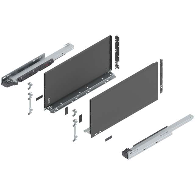 LEGRABOX pure complete set drawer height F (257.0 mm)