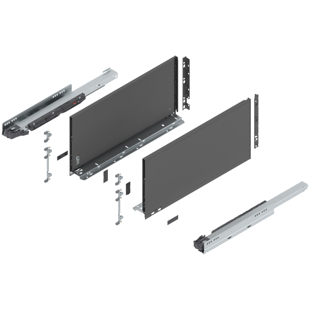 LEGRABOX pure complete set drawer height F (257.0 mm)