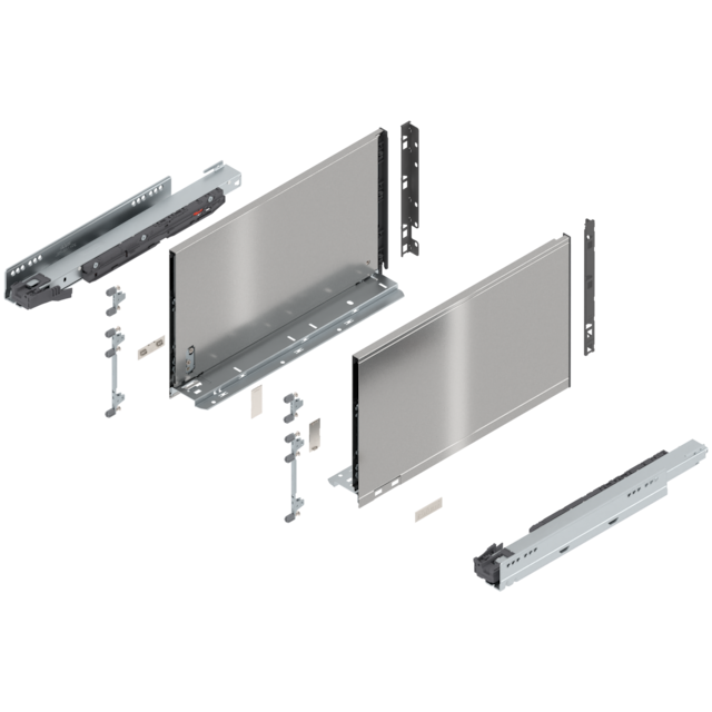 LEGRABOX pure complete set drawer height F (257.0 mm)