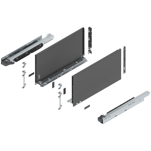 LEGRABOX pure complete set drawer height F (257.0 mm)