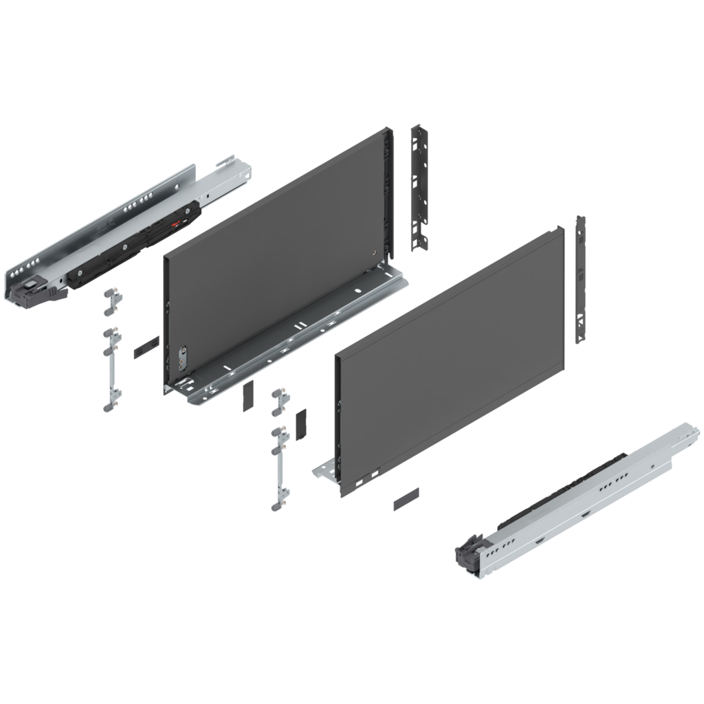 LEGRABOX pure complete set drawer height F (257.0 mm)