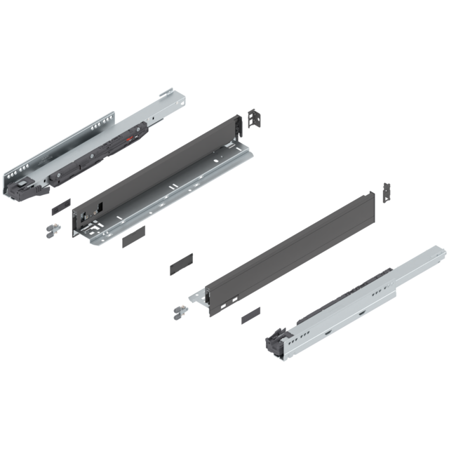 LEGRABOX pure complete set drawer height N (80.0 mm)