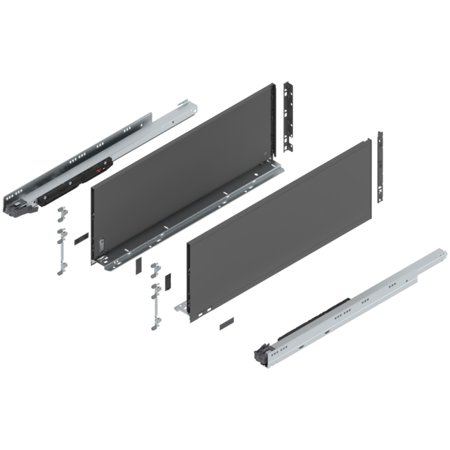 LEGRABOX pure complete set drawer height F (257.0 mm)