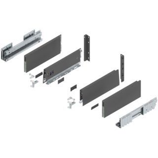 MERIVOBOX complete set, drawer height E (209.0 mm), BOXCAP