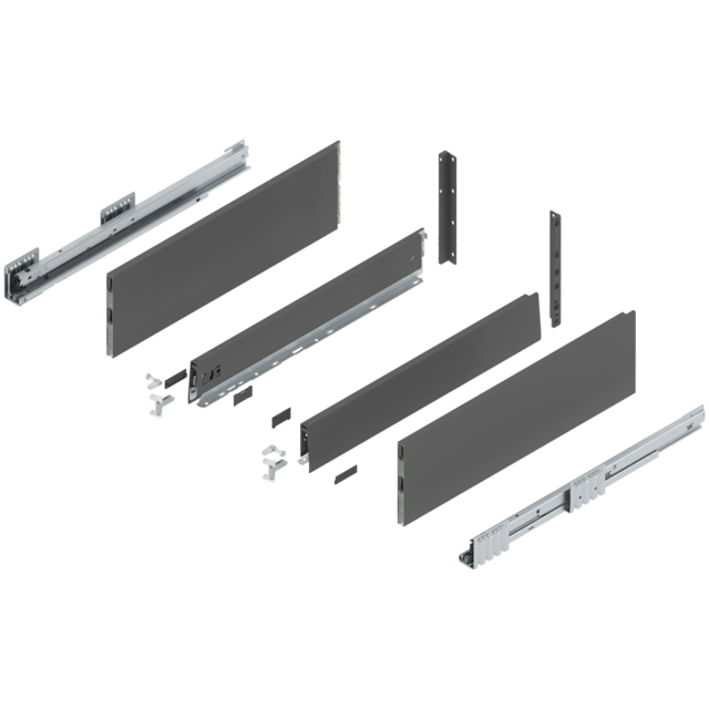 MERIVOBOX complete set, drawer height F (273.0 mm), BOXCAP