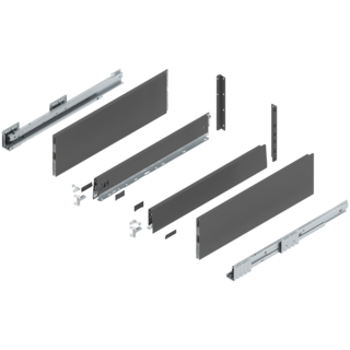 MERIVOBOX complete set, drawer height F (273.0 mm), BOXCAP