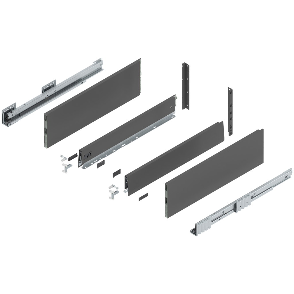 MERIVOBOX complete set, drawer height F (273.0 mm), BOXCAP