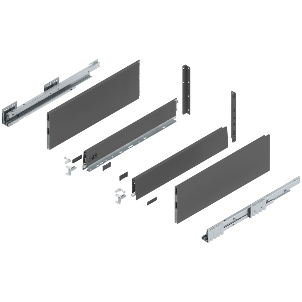 MERIVOBOX complete set, drawer height F (273.0 mm), BOXCAP