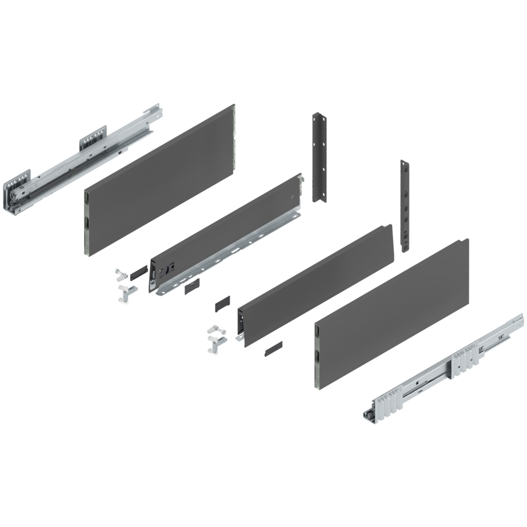 MERIVOBOX complete set, drawer height F (273.0 mm), BOXCAP