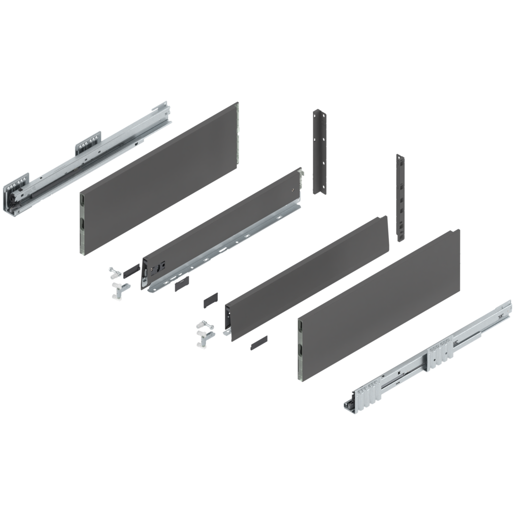 MERIVOBOX complete set, drawer height F (273.0 mm), BOXCAP