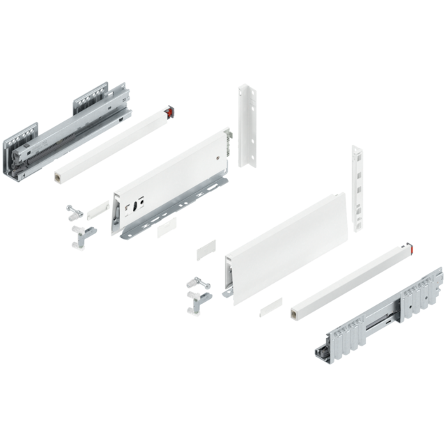MERIVOBOX complete set, drawer height E (209.0 mm), single gallery