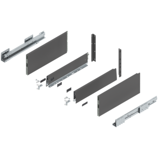 MERIVOBOX complete set, drawer height F (273.0 mm), BOXCAP