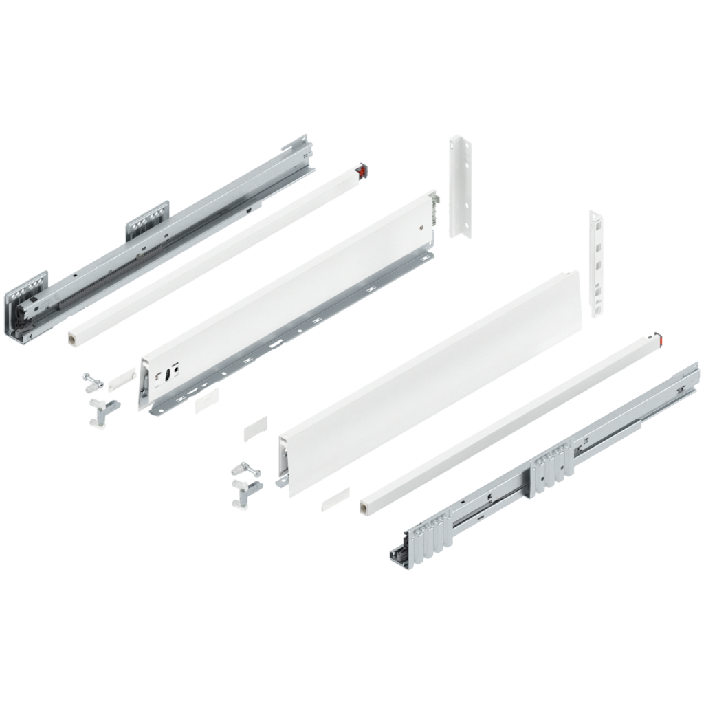 MERIVOBOX complete set, drawer height E (209.0 mm), single gallery