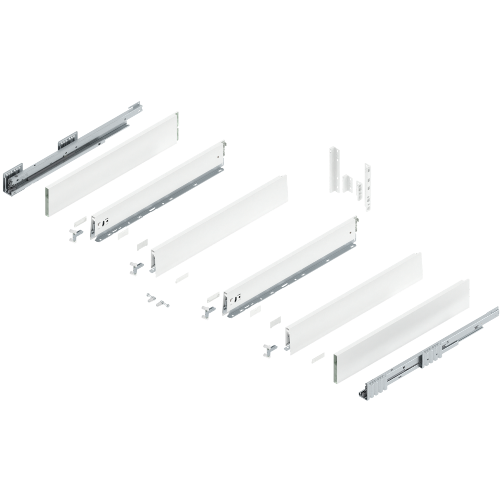 MERIVOBOX complete set, drawer height E (209.0 mm), BOXCAP