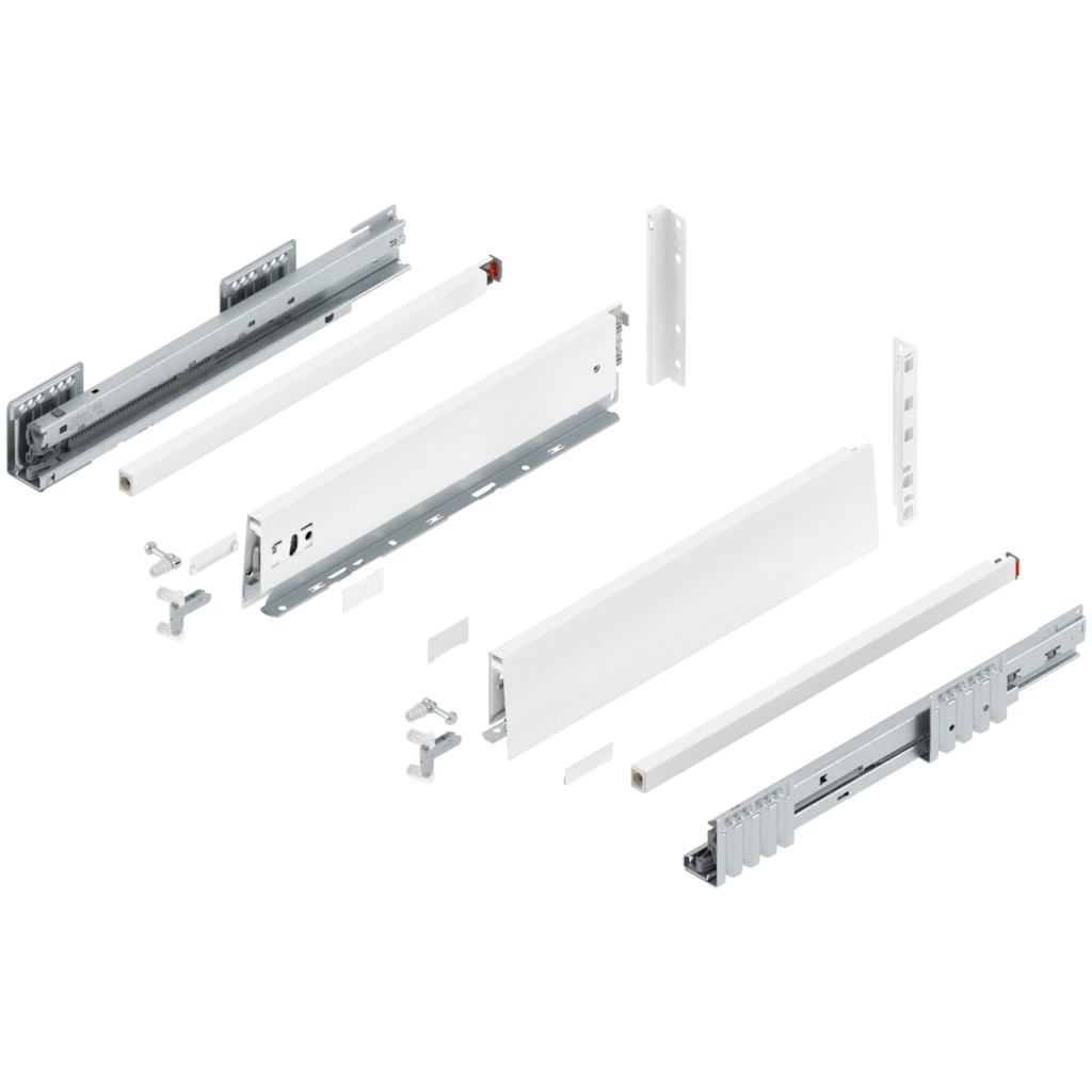 MERIVOBOX complete set, drawer height E (209.0 mm), single gallery