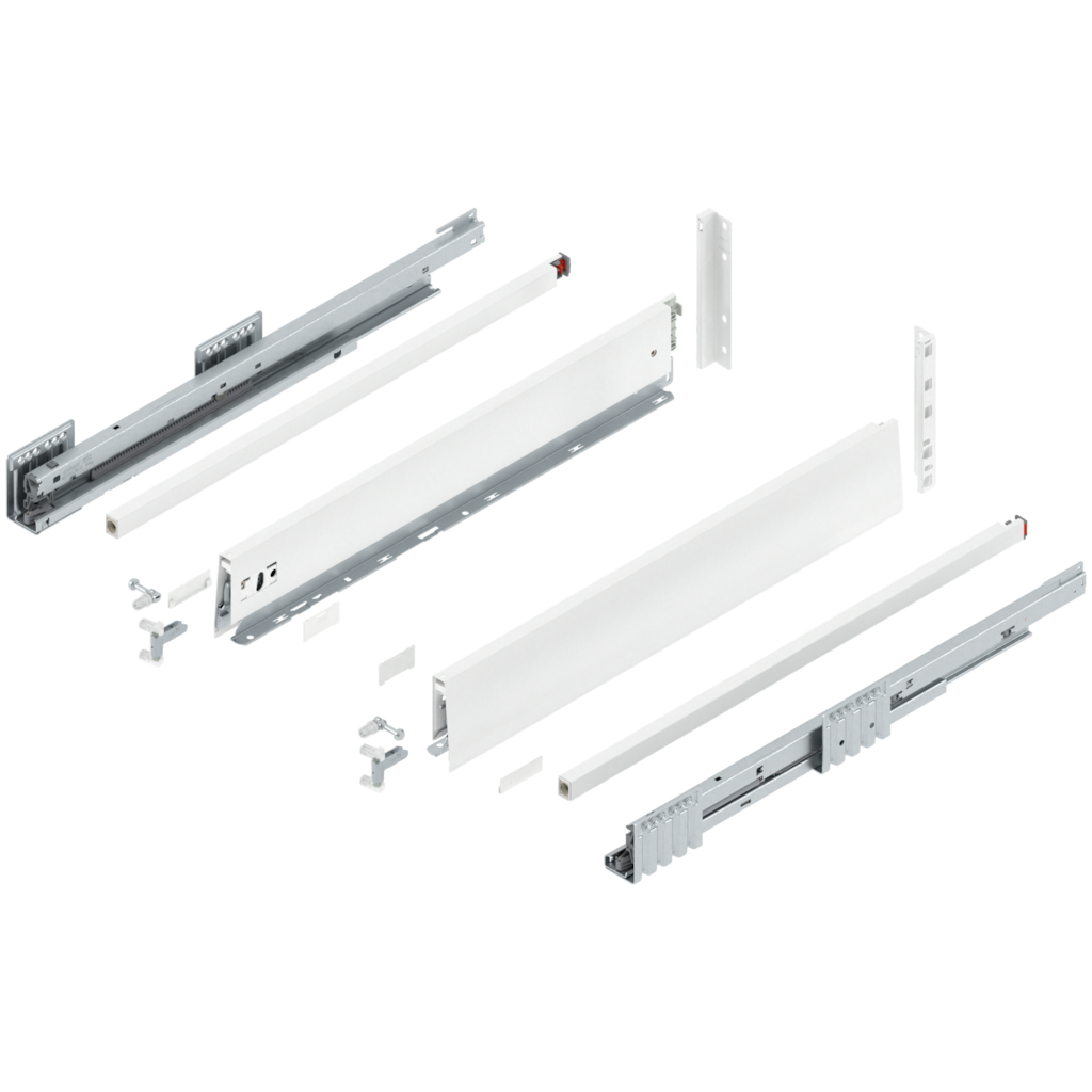 MERIVOBOX complete set, drawer height E (209.0 mm), single gallery