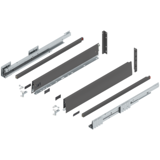 MERIVOBOX complete set, drawer height E (209.0 mm), single gallery