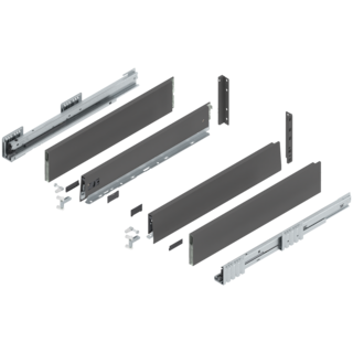 MERIVOBOX complete set, drawer height E (209.0 mm), BOXCAP